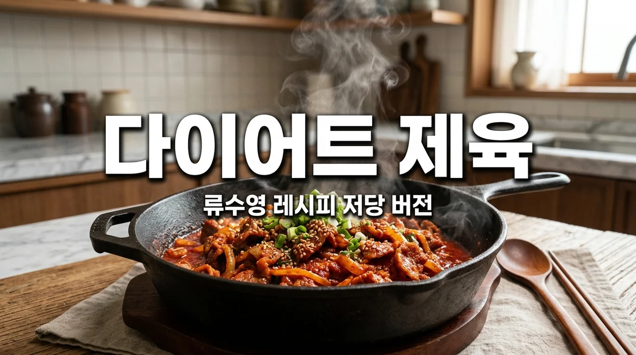 류수영 제육볶음 양념장 저당 레시피, 다이어트 중 먹어보고 감탄한 후기