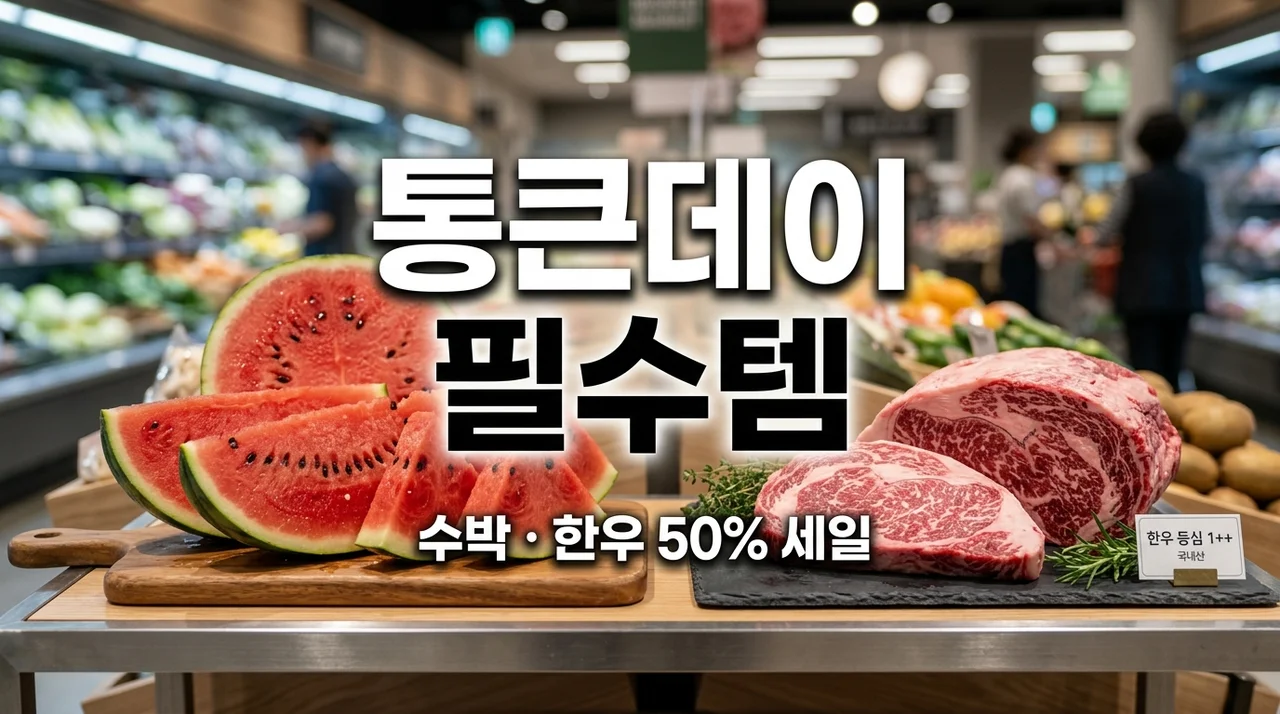롯데마트 통큰데이 6월 세일, 5일간의 전쟁! 수박·한우 오픈런 전 꼭 봐야 할 꿀템