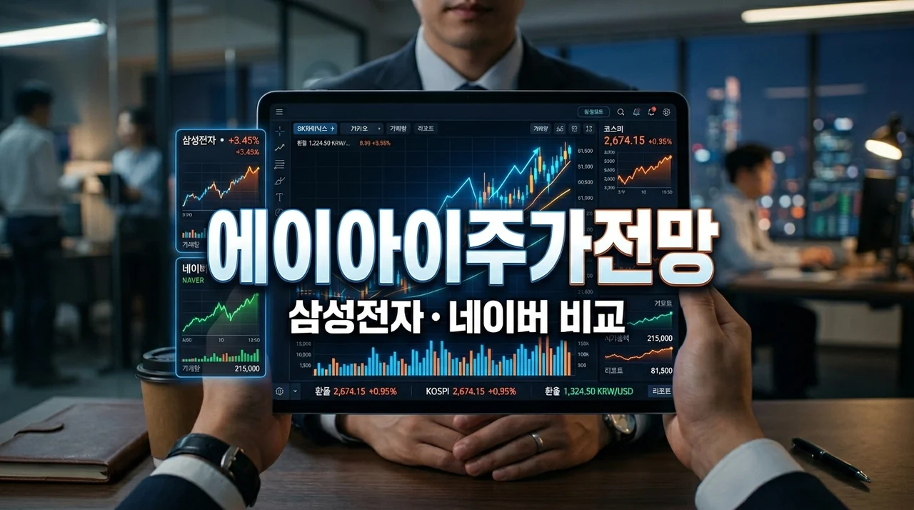 AI 관련주 TOP3 주가 전망: 삼성전자 팔고 네이버 갈아탈까? 직접 겪은 후회와 선택