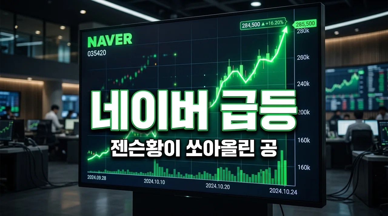 네이버 주가 14% 급등, 젠슨황 한마디에 올라탄 이유와 하반기 전망