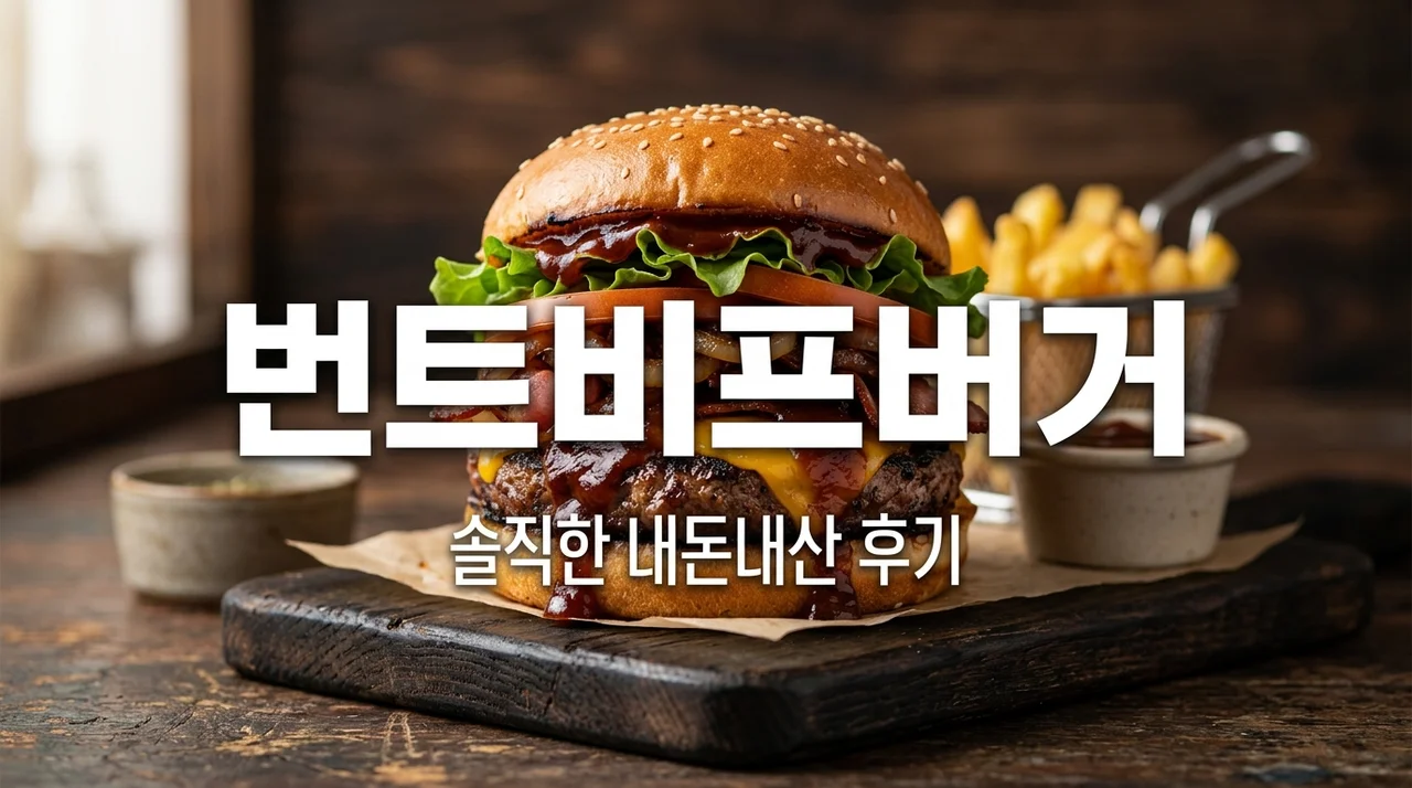 롯데리아 번트비프버거 흑백요리사 삐딱한천재 솔직후기 및 할인팁