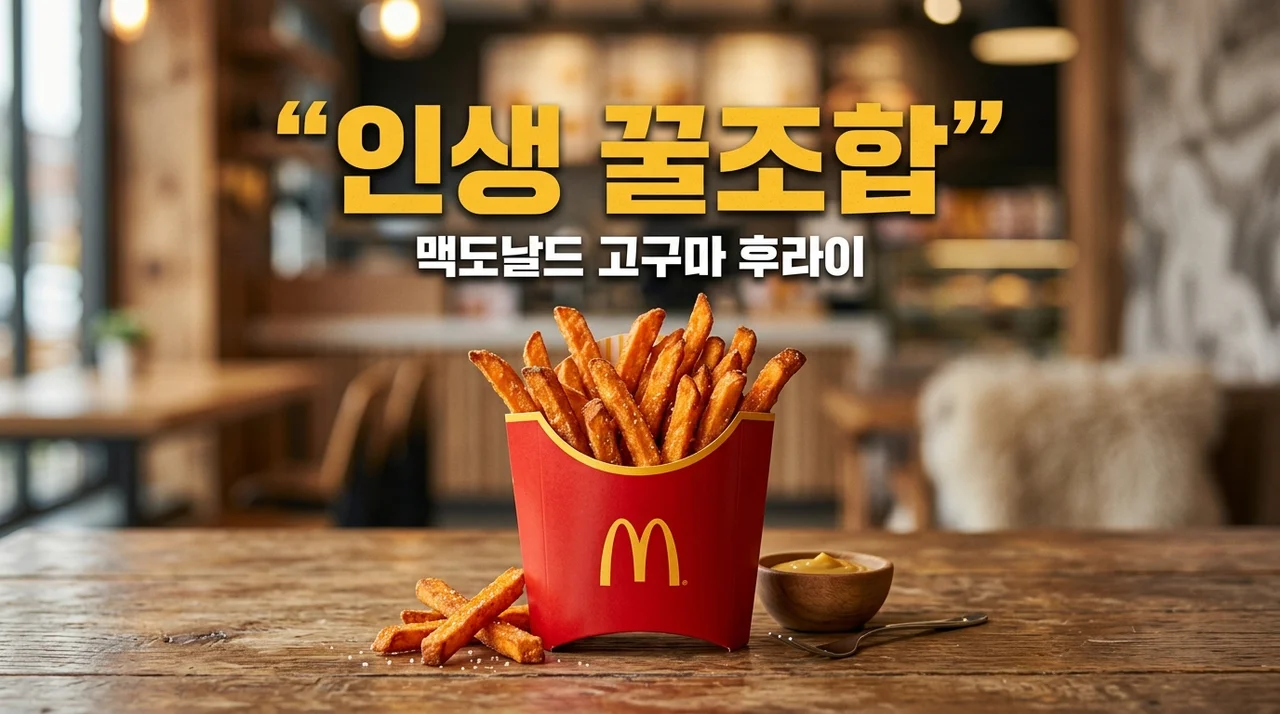 맥도날드 고구마 후라이, 소스 없이 먹었다가 낭패 본 솔직한 후기