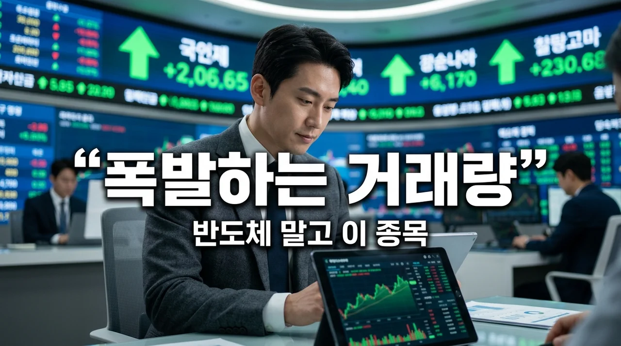 코스피 거래대금 사상 최고치, 남들 반도체 살 때 제가 몰래 담은 '이 종목'