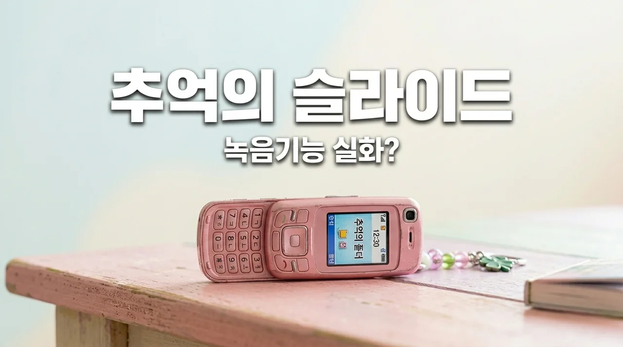 슬라이드폰 가챠, 예쁜 쓰레기일까? 직접 뽑아보고 소름 돋은 리얼 후기