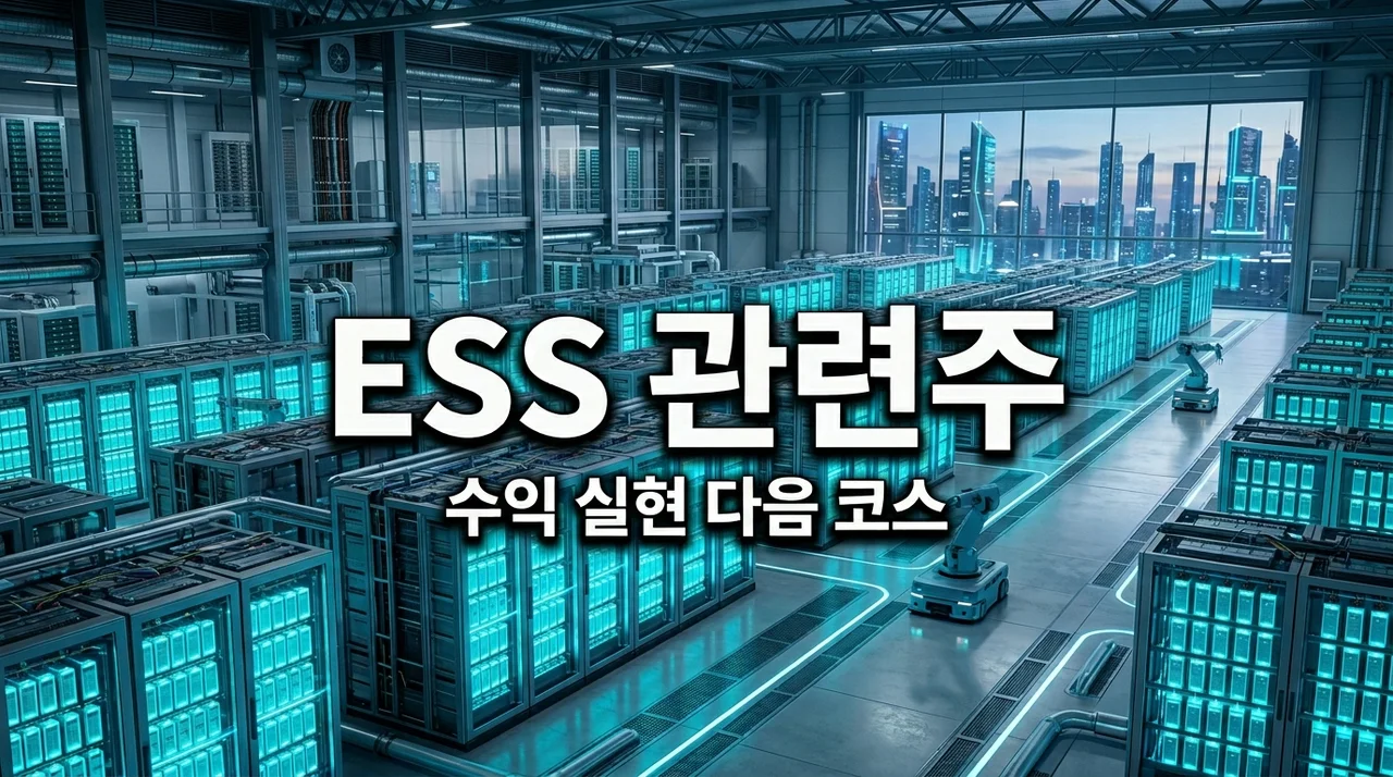 ESS 관련주 TOP 3, AI 반도체 수익 실현 후 제가 바로 갈아탄 이유