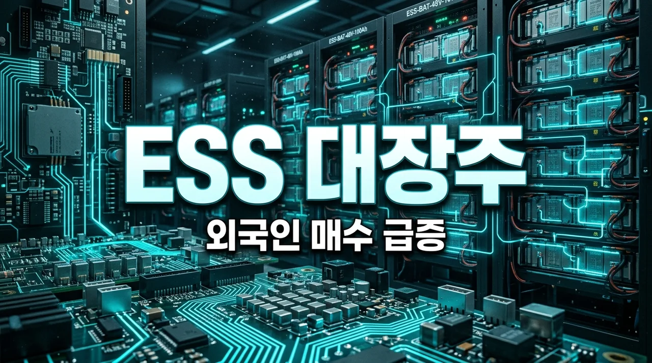 외국인 매수 급증 ESS 관련주 TOP 10, MLCC 초호황 속에서 제가 찾은 진짜 대장주