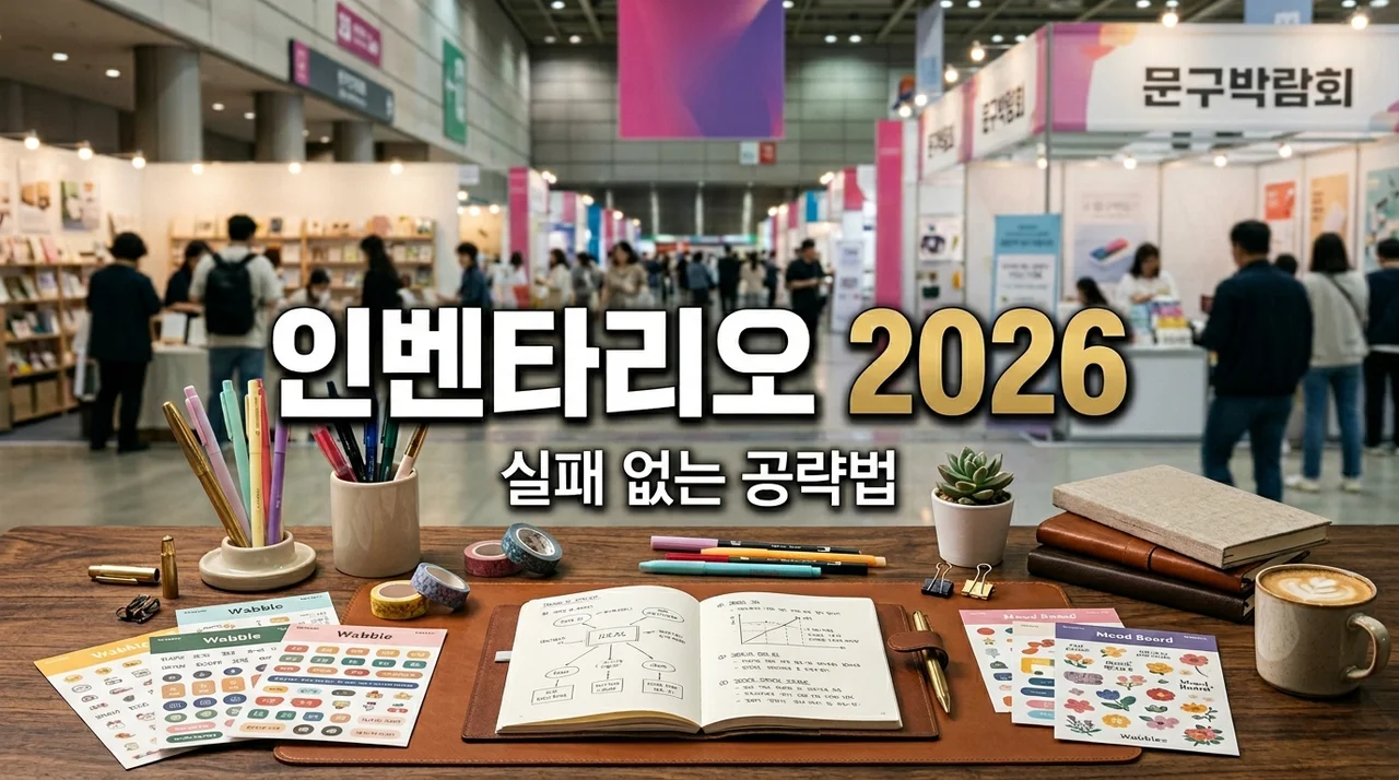 인벤타리오 2026 문구페어 티켓 예매 전 필독! n년차 다꾸러가 겪은 시행착오와 부스 공략법