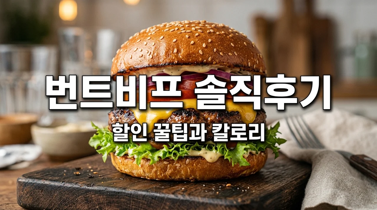롯데리아 신메뉴 번트비프버거 세트 가격 할인 팁, 3번 먹어보고 느낀 솔직 후기