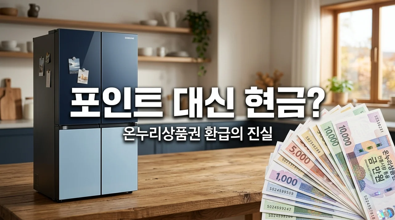 삼성 가전 사고 포인트 대신 온누리상품권? 제가 따져본 진짜 이유와 혜택 비교