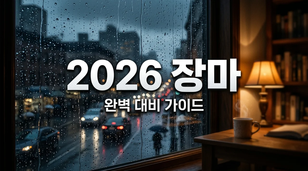 2026년 장마기간 시작일 예측, 기상청 데이터보다 중요한 실전 대비법