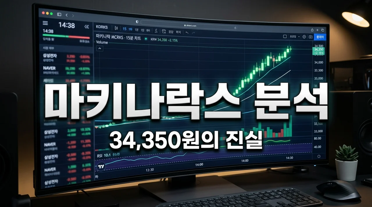 마키나락스 주가 34,350원 고점 찍고 느낀 점, 외국인 소진율 무시했다간 큰코다칩니다