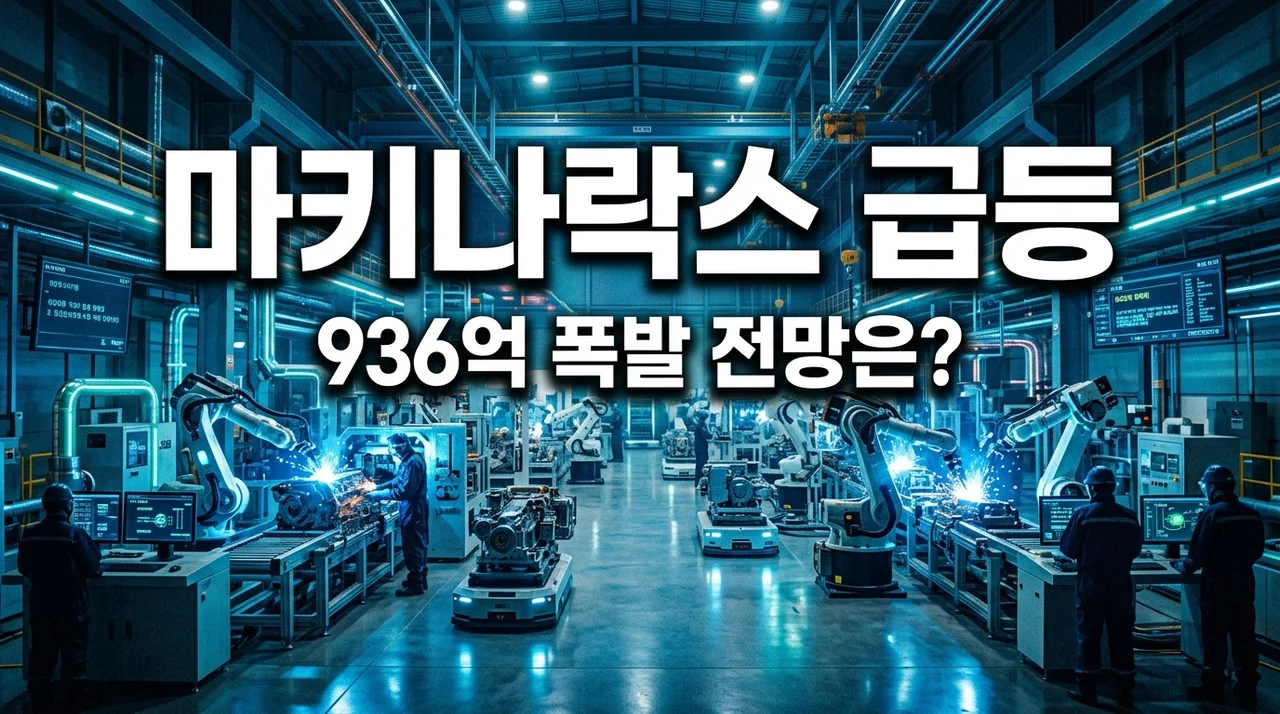 마키나락스 주가 급등에 무지성 매수? 936억 거래대금 터진 날 제가 관망한 이유