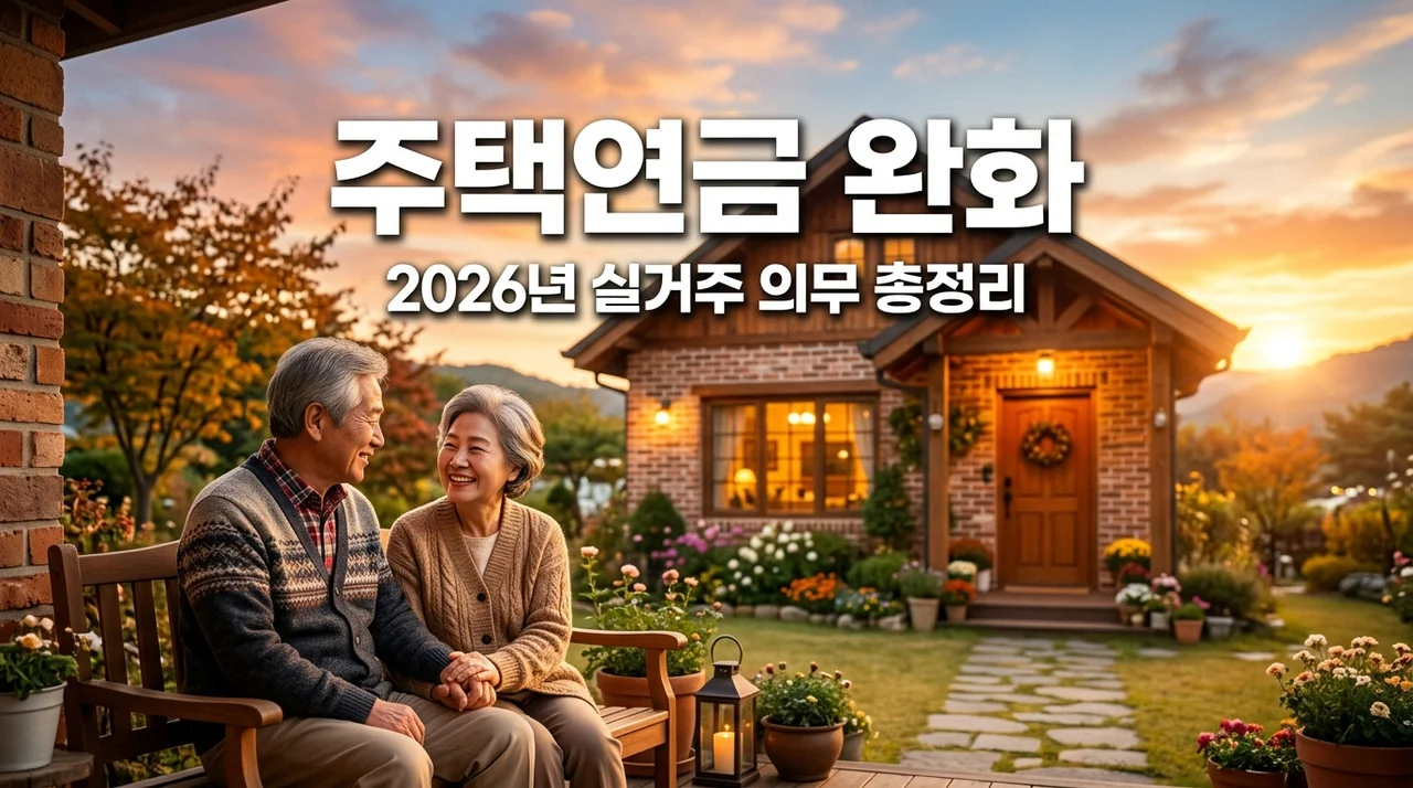 2026 주택연금 가입조건 완화, 실거주 안 해도 된다고? 직접 상담받고 깨달은 핵심 3가지
