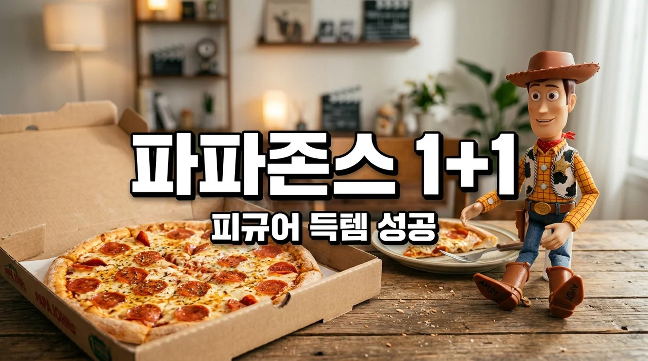 파파존스 1+1 금요일에 토이스토리5 피규어까지? 직접 챙겨보고 느낀 꿀팁