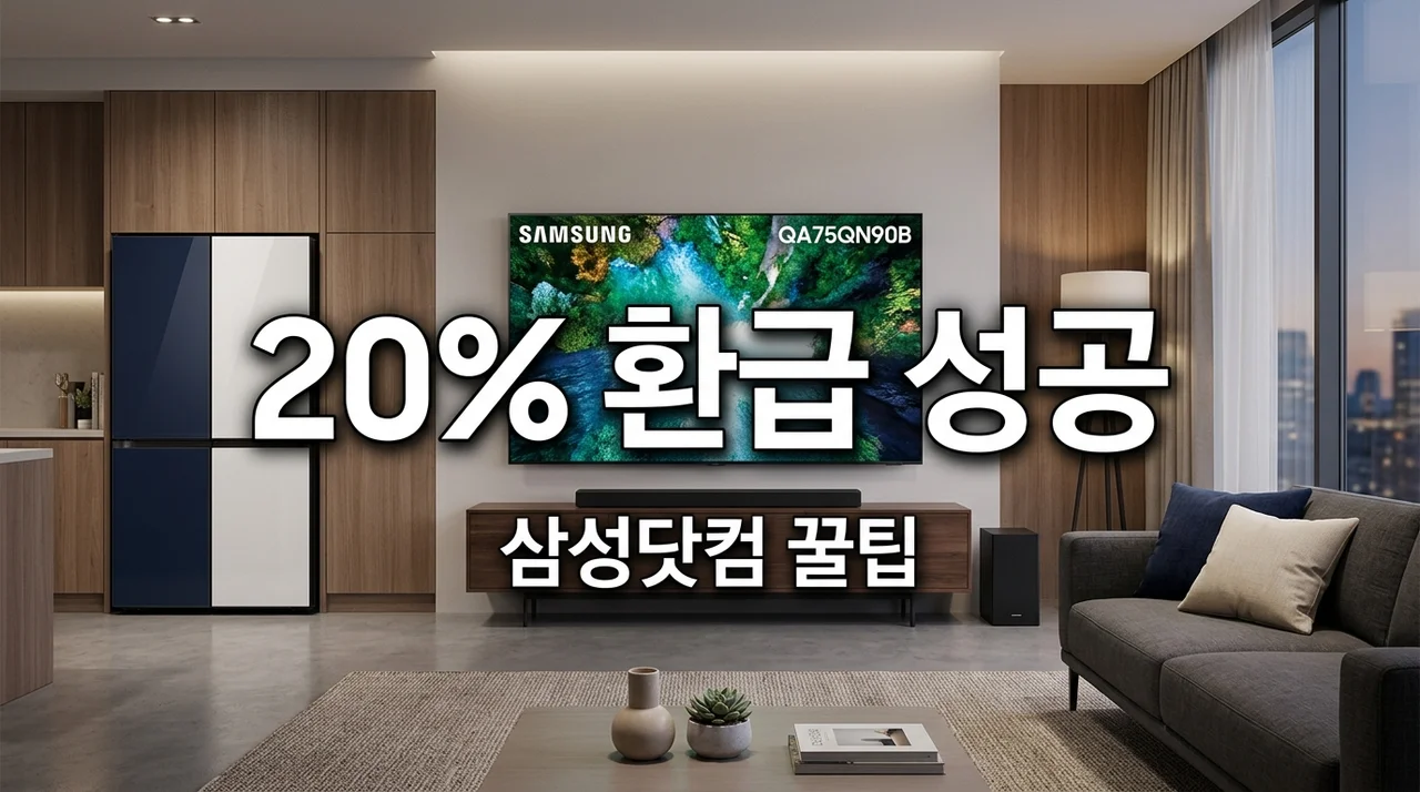 삼성전자 온누리상품권 20% 환급? 직접 계산해보고 깨달은 삼성닷컴 가전 추천과 주의사항