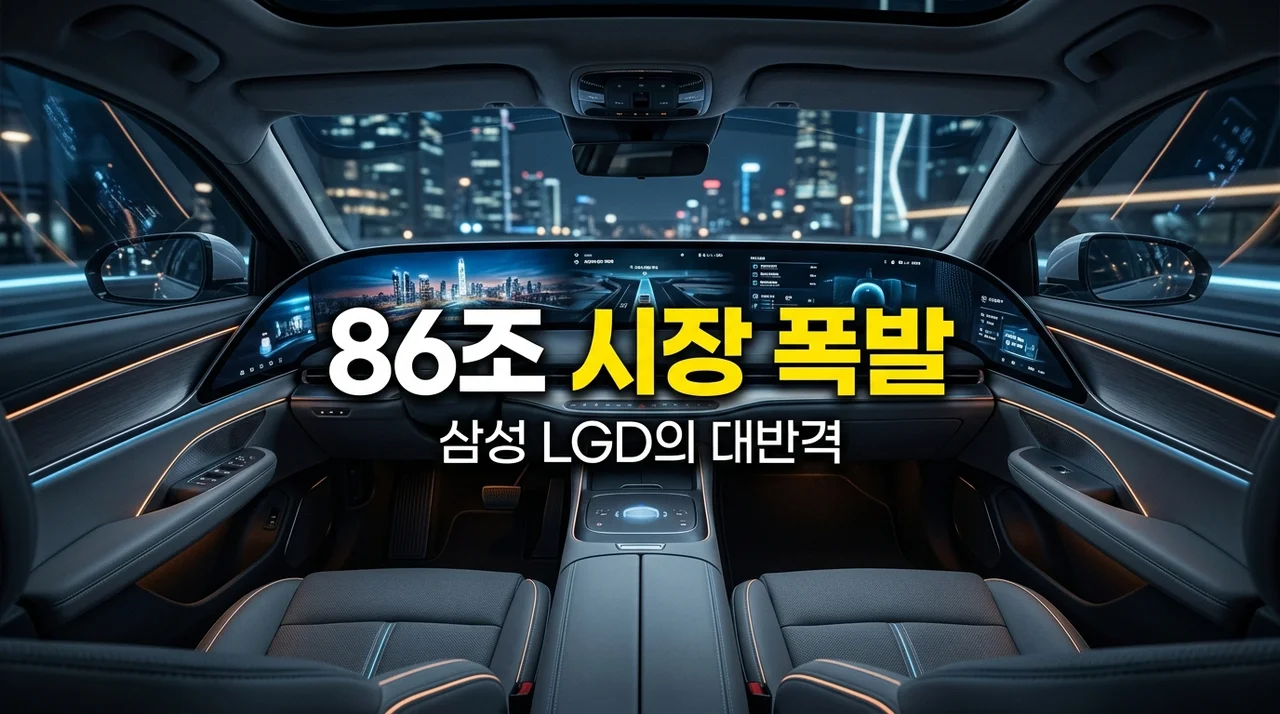 차량용 디스플레이 86조 시장 폭발, 삼성D와 LGD의 대반격 직접 지켜보니