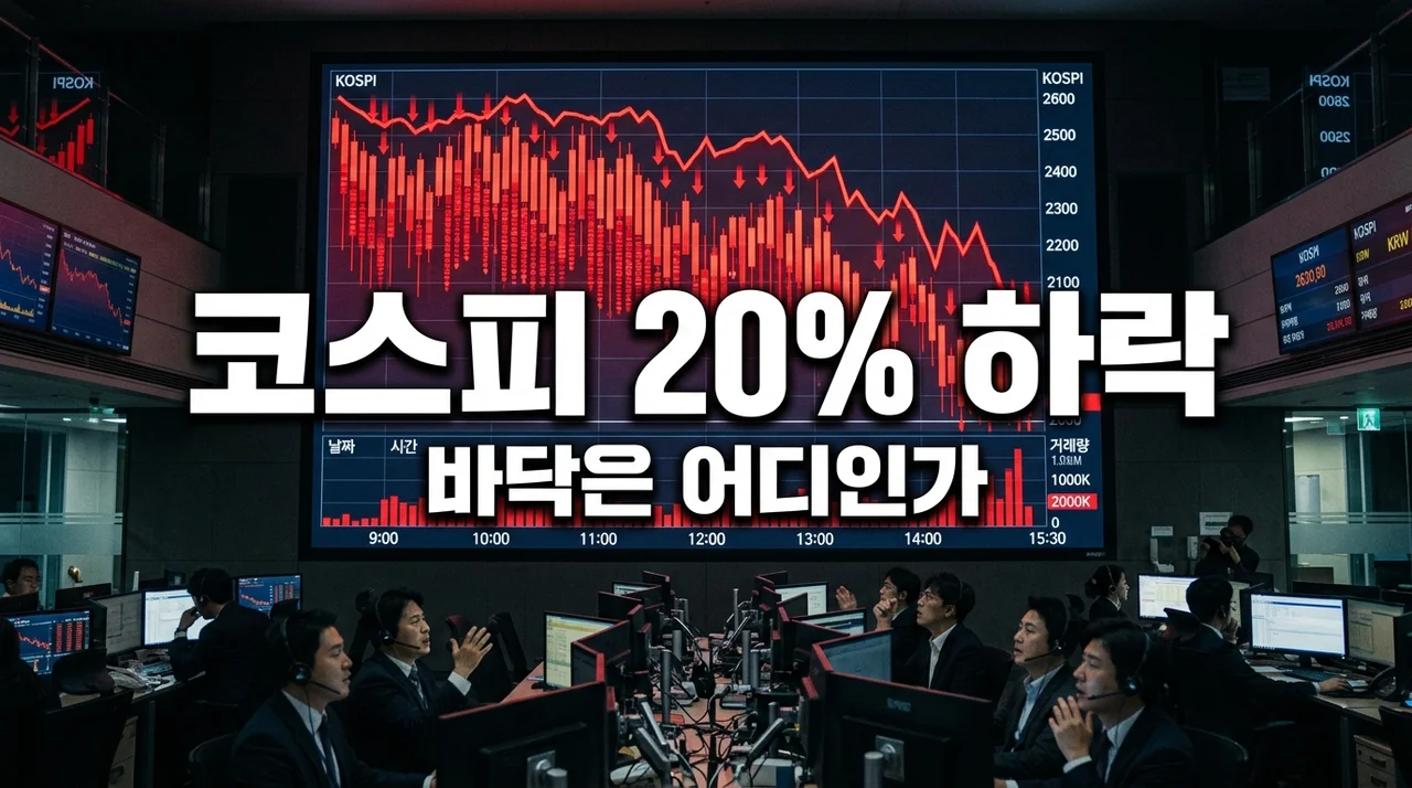 코스피 20% 추가 하락 경고? LS증권 진단 보고 제가 현금 비중 늘린 이유