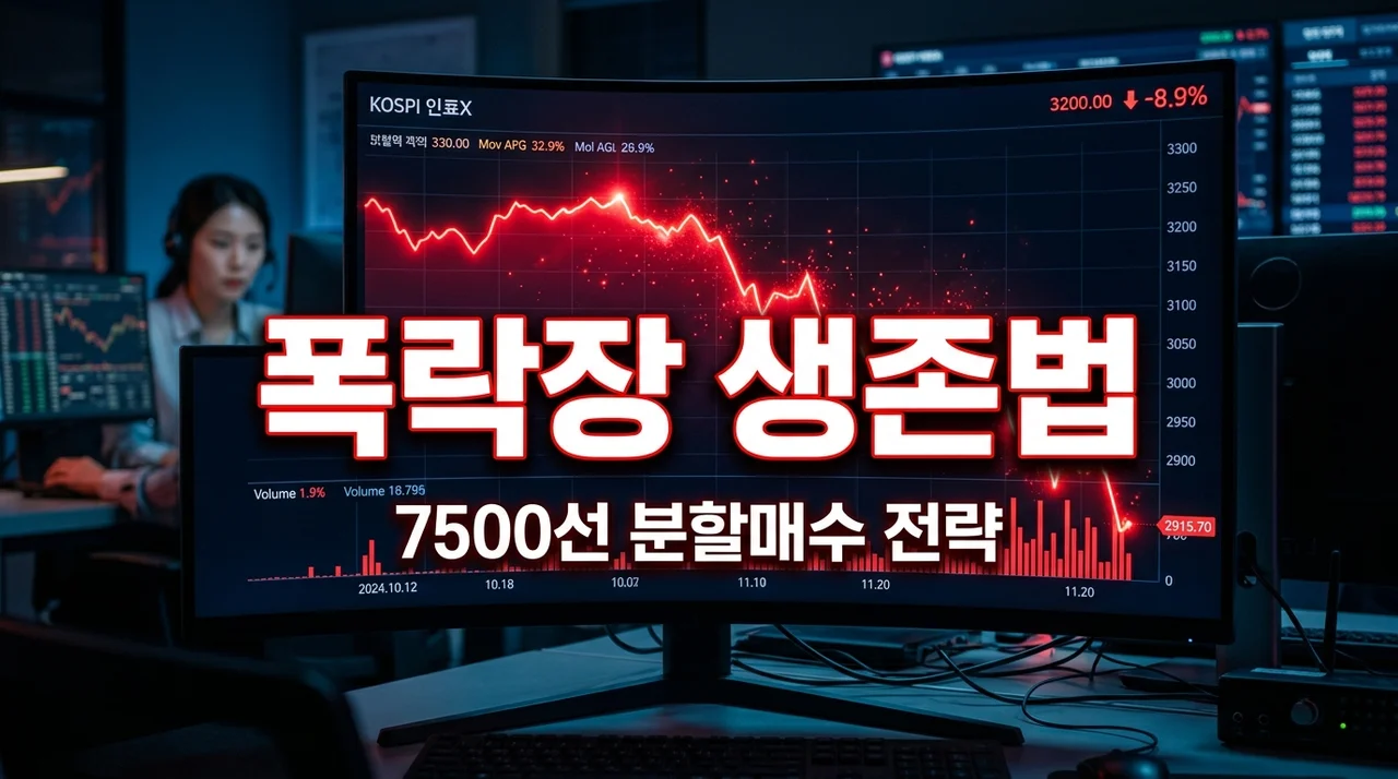 코스피 8000 붕괴에 멘붕? 7500선 이하 분할매수 타이밍 잡아본 경험담