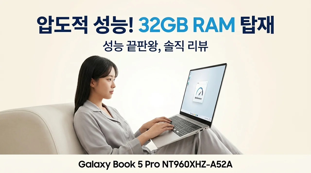 갤럭시북5 프로 NT960XHZ-A52A 후기, 32GB 램의 압도적 성능