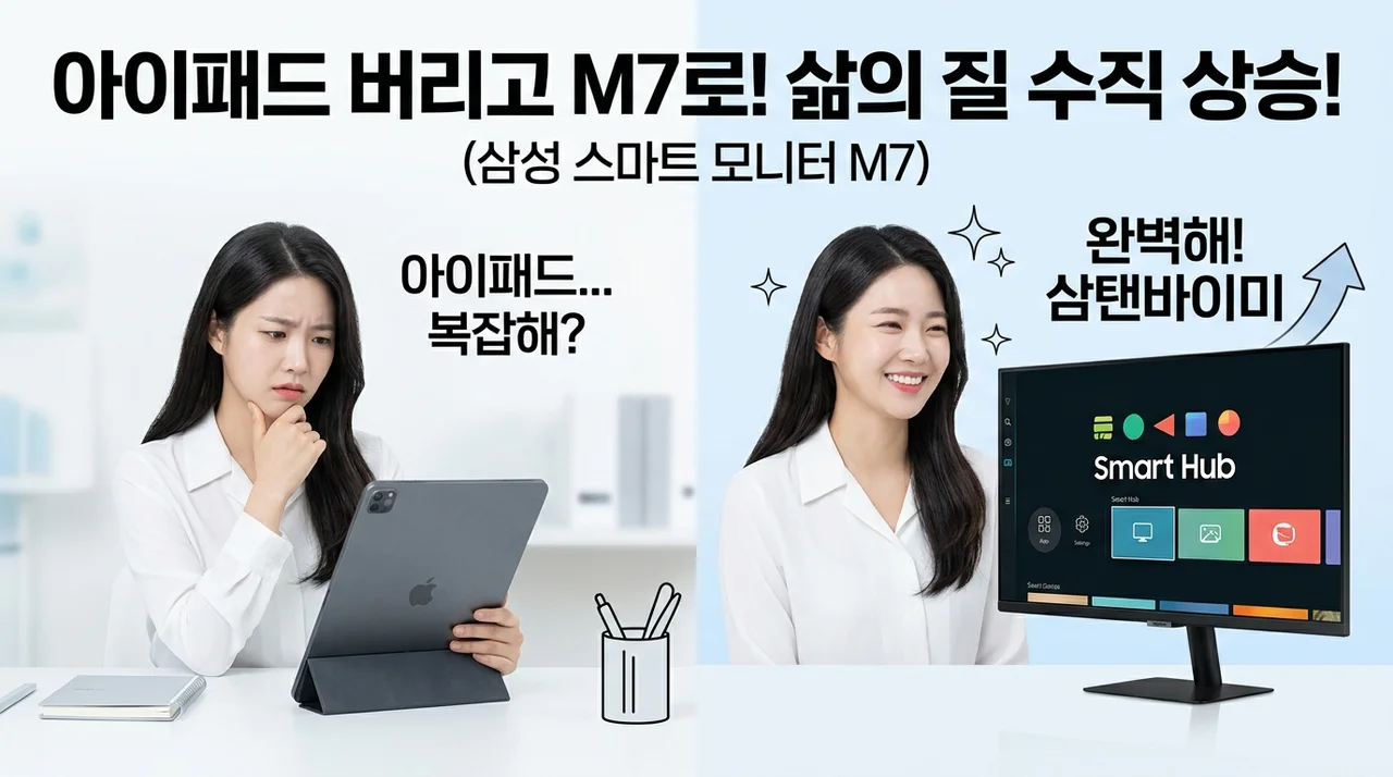 아이패드 버리고 선택한 삼성 M7 삼탠바이미, 삶의 질 수직 상승!
