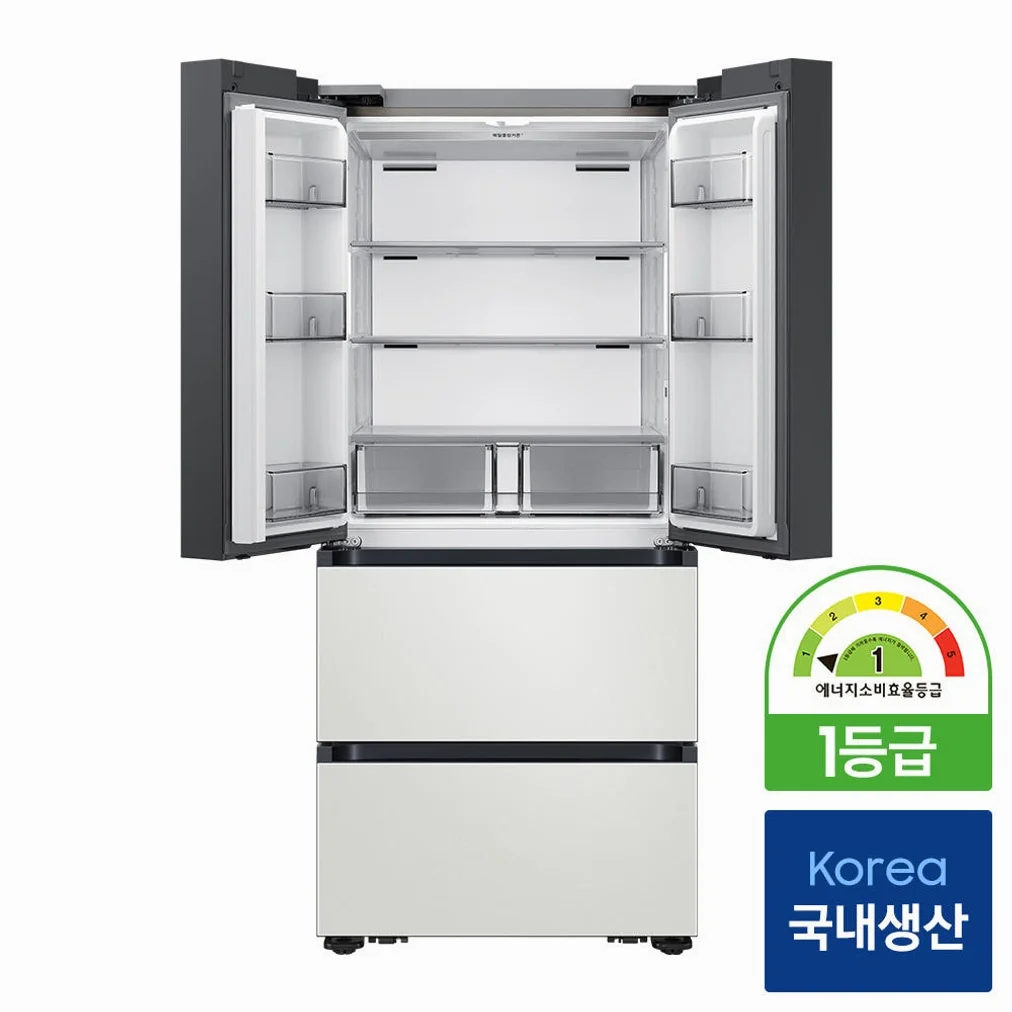 [최종체감가167만]삼성 비스포크 AI김치냉장고 4도어 490L 1등급 코타 화이트(RK70F49M1A) 상세 이미지 1