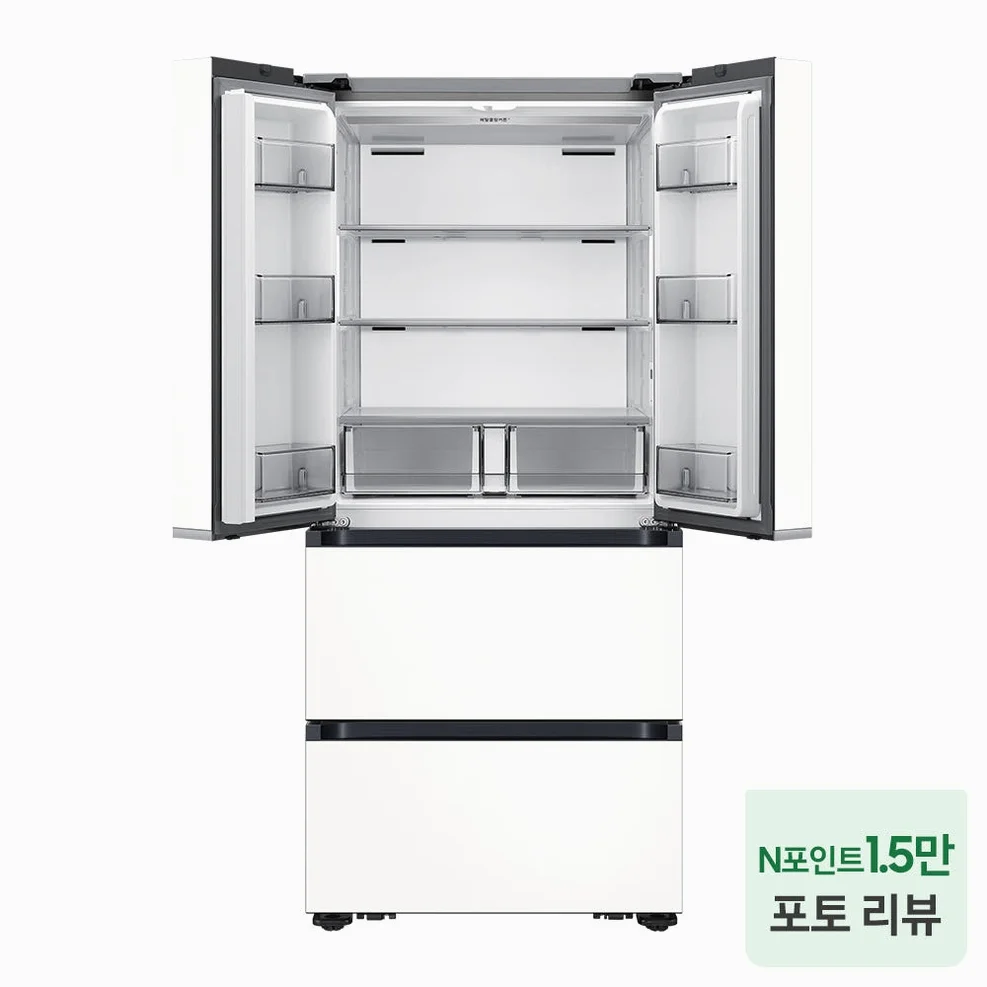 [최종체감가157만원대]삼성 비스포크 AI 김치냉장고 4도어 490L RK70F49M2ZD 에센셜화이트 상세 이미지 1