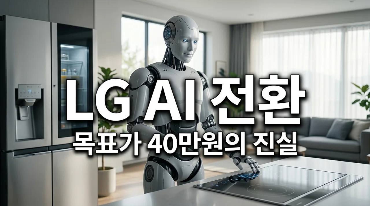 LG전자 주가 40만원 전망, 피지컬 AI 전환 직접 분석해보고 소름 돋은 이유