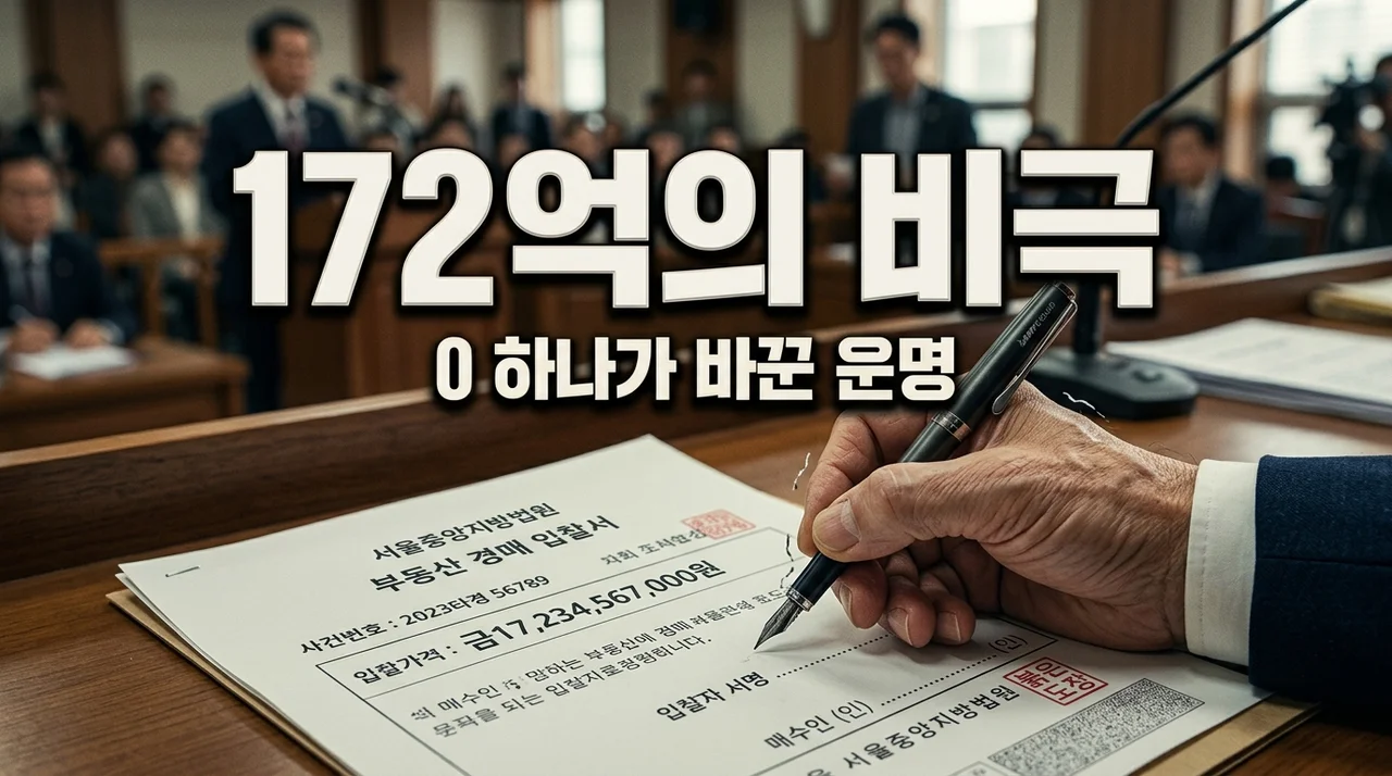 아파트 경매 입찰 실수 '0' 하나에 1.5억 날린 사연... 제가 봐도 아찔한 이유