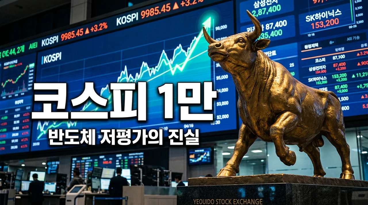 코스피 1만 시대 정말 올까? 삼성전자 SK하이닉스 여전히 '가장 싼' 이유