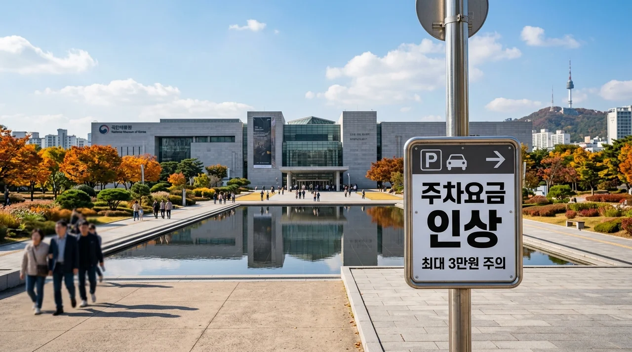국립중앙박물관 주차 요금 인상 소식에 당황하셨죠? 일 최대 3만원 시대 생존법