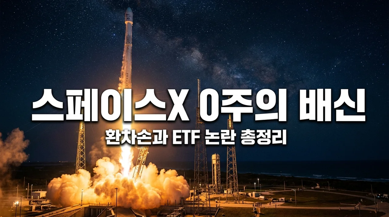 스페이스X IPO 청약 0주 배정? 직접 겪어보니 뼈아픈 환차손과 ETF의 민낯