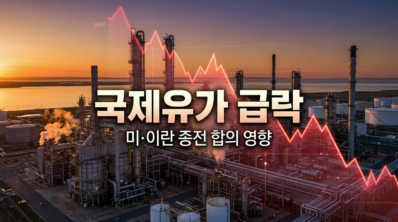 국제유가 급락! 미이란 종전 합의에 기름값 하락할까? 직접 분석한 결과
