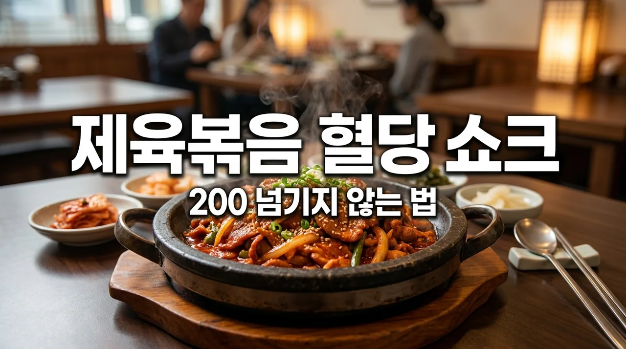 제육볶음 혈당 200까지? 당뇨 환자가 직접 겪어본 충격적인 수치와 해결법