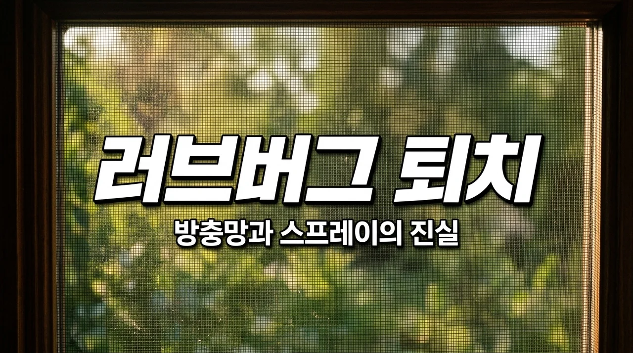 러브버그 퇴치 스프레이 추천, 미세방충망 물구멍 막기만으로 해결 안 된 진짜 이유