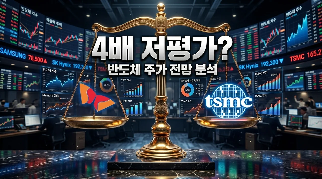 삼성전자 SK하이닉스 PER 비교 분석, TSMC보다 4배 저평가된 진짜 이유와 대응 전략