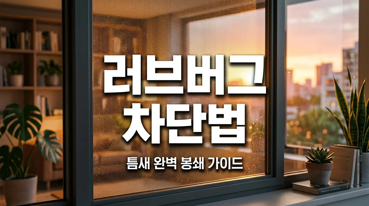 러브버그 방충망 틈새 차단법, 작년 실패 후 깨달은 필수 준비물 3가지