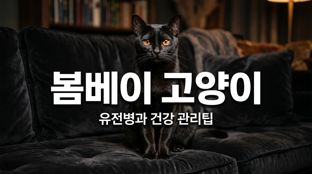봄베이 고양이 유전병 총정리, 입양 전 제가 뼈저리게 후회하며 배운 3가지 건강 관리팁