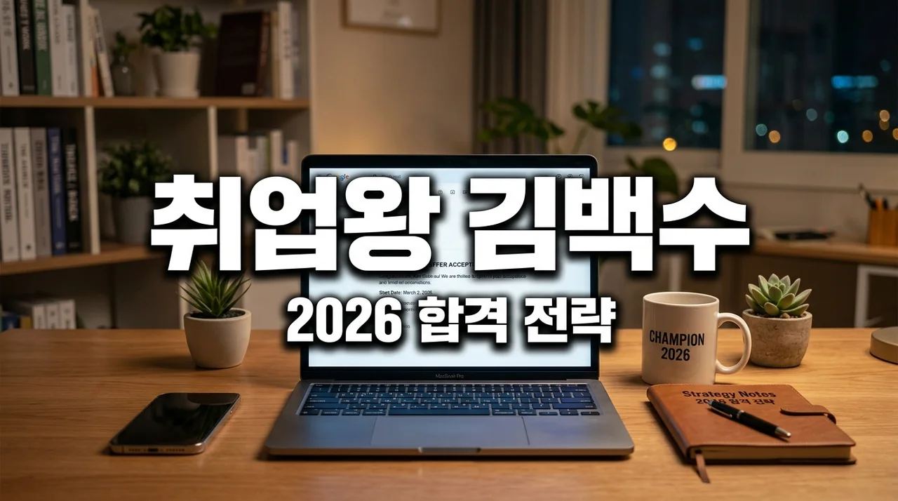 취업왕김백수 2026년 취업 시장에서 제가 뼈저리게 느낀 합격 비결