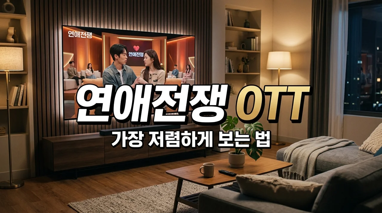 연애전쟁 OTT 플랫폼 고민 끝, 직접 구독해보고 찾은 최적의 가성비 경로