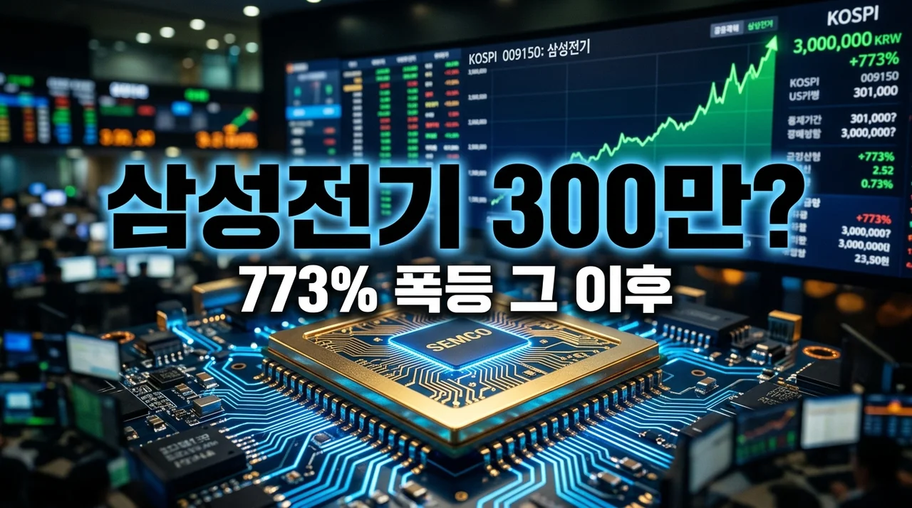삼성전기 주가 773% 폭등에도 제가 추격 매수를 고민하는 진짜 이유