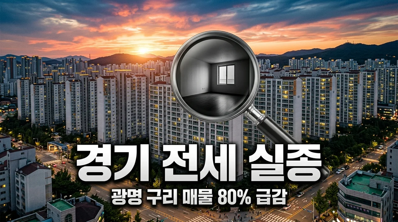 경기 전세난 광명 구리 매물 실종 직접 확인해보니 충격적인 이유