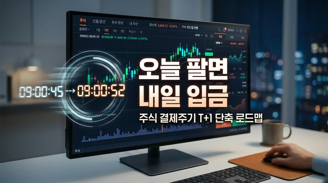 주식 결제주기 단축 T+1 도입, 오늘 팔면 내일 입금? 직접 겪어보니 체감되는 변화 3가지