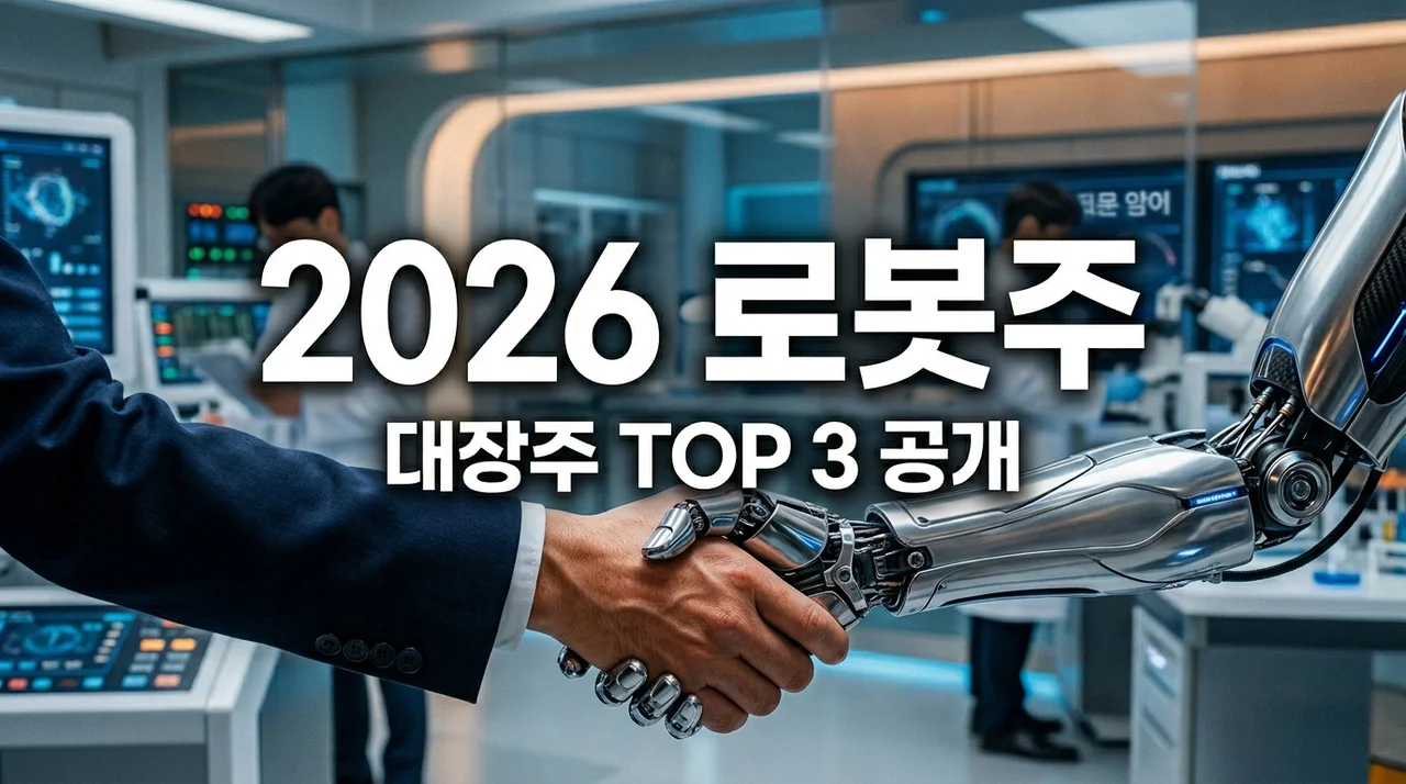 2026 로봇 주 추천 BEST 3, 물려보고 깨달은 진짜 대장주 선별법