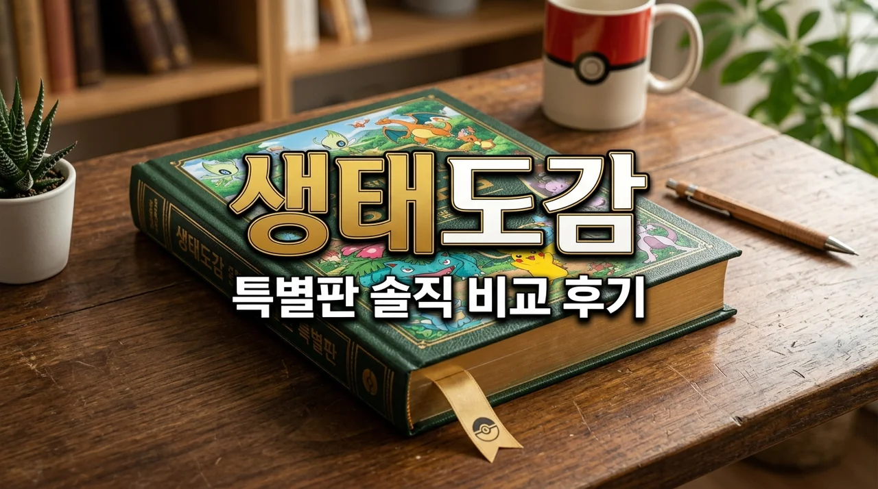 포켓몬 생태도감 특별판 후기 | 일반판과 차이점 및 특전 카드 획득 팁