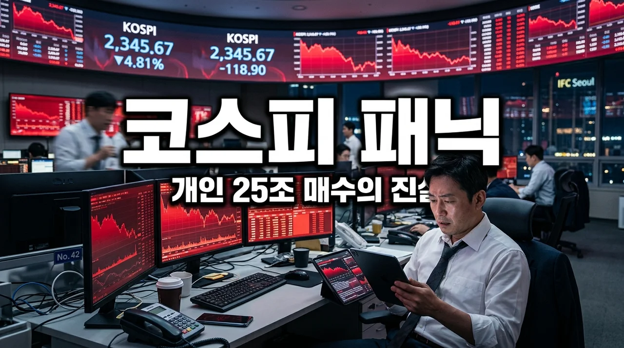 코스피 9000 붕괴와 개인 25조 순매수, 지금이 정말 기회일까? 직접 겪어본 패닉셀의 진실