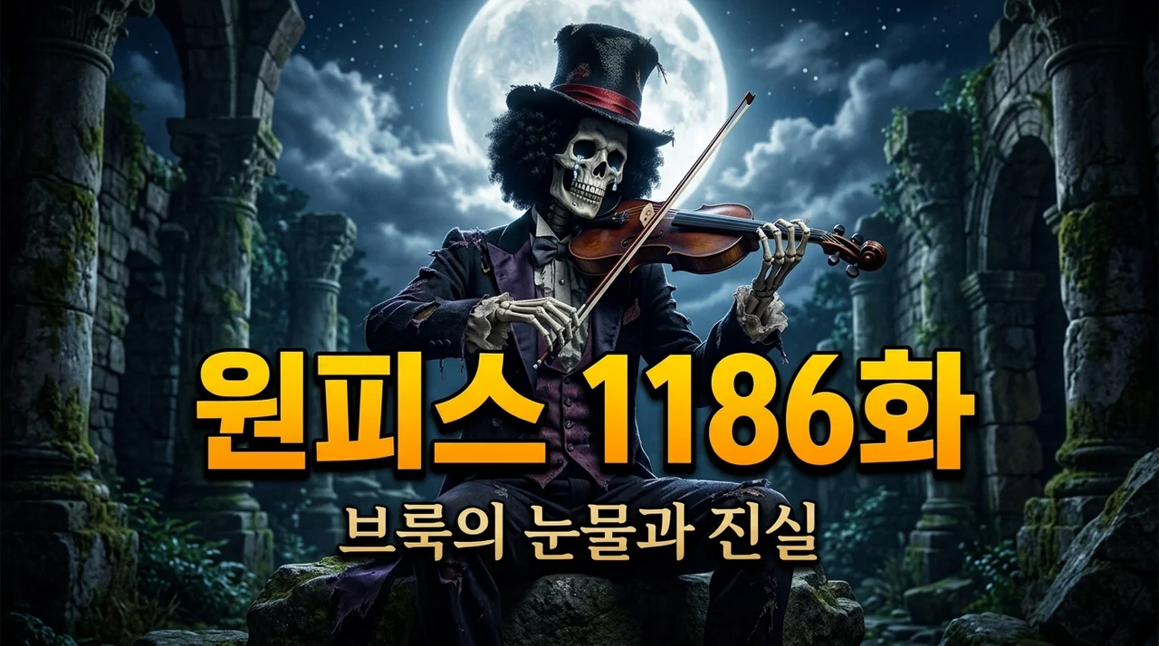 원피스 1186화 스포 분석 브룩의 회상 종료와 소름 돋는 반전 3가지