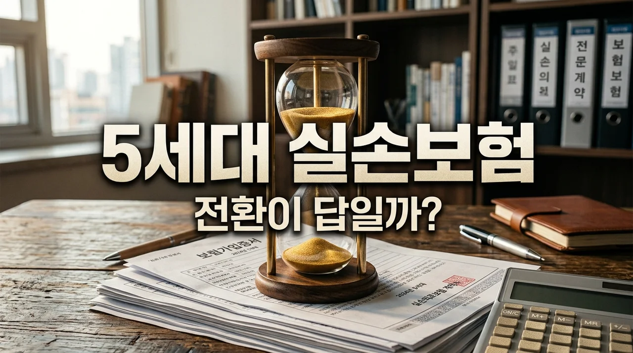 5세대 실손보험 전환 고민? 4세대 만기 도래 전 제가 직접 따져본 손익 계산서
