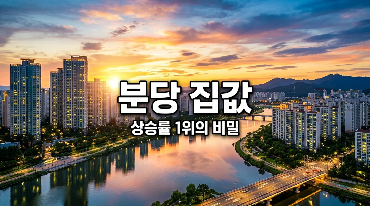 분당 재건축 아파트값 상승률 1위의 비밀, 그때 샀어야 했는데 뼈저리게 후회하는 이유