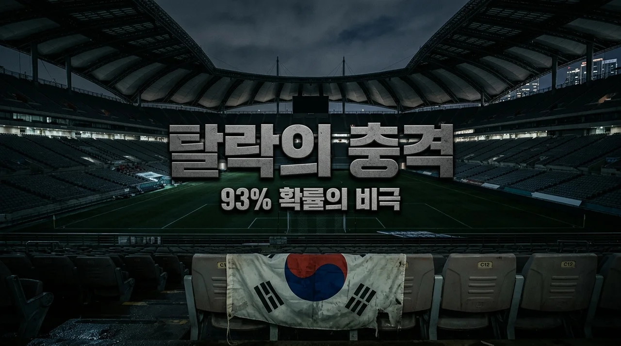 2026 월드컵 대한민국 탈락, 93% 확률도 못 지킨 진짜 이유와 뼈아픈 교훈