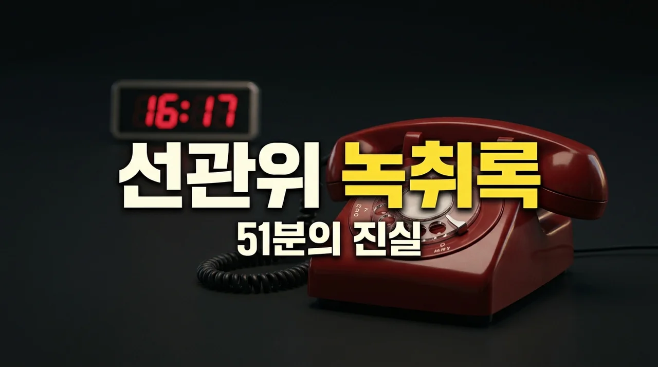 중앙선관위 투표용지 부족 녹취록 공개, 51분간의 은폐와 황당한 대처